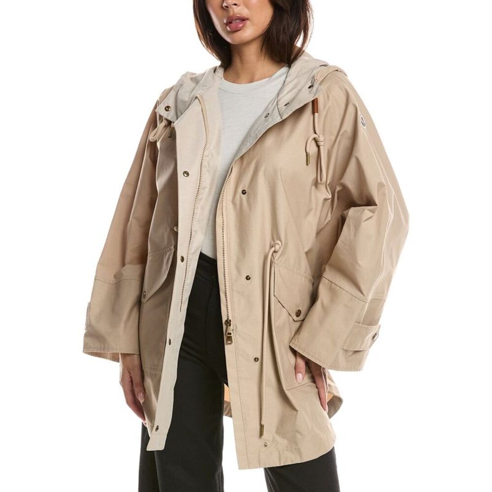 Moncler Womens  Cape Jacket, Brown